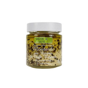 Moutarde brisures de Truffe noire 130 gr - Savor et Sens