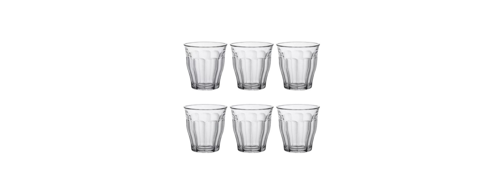 Gobelet Le Picardie 25 cl transparent x 6 - Duralex