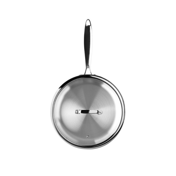 Sauteuse inox Triply Natural avec couvercle 28 cm - Ibili