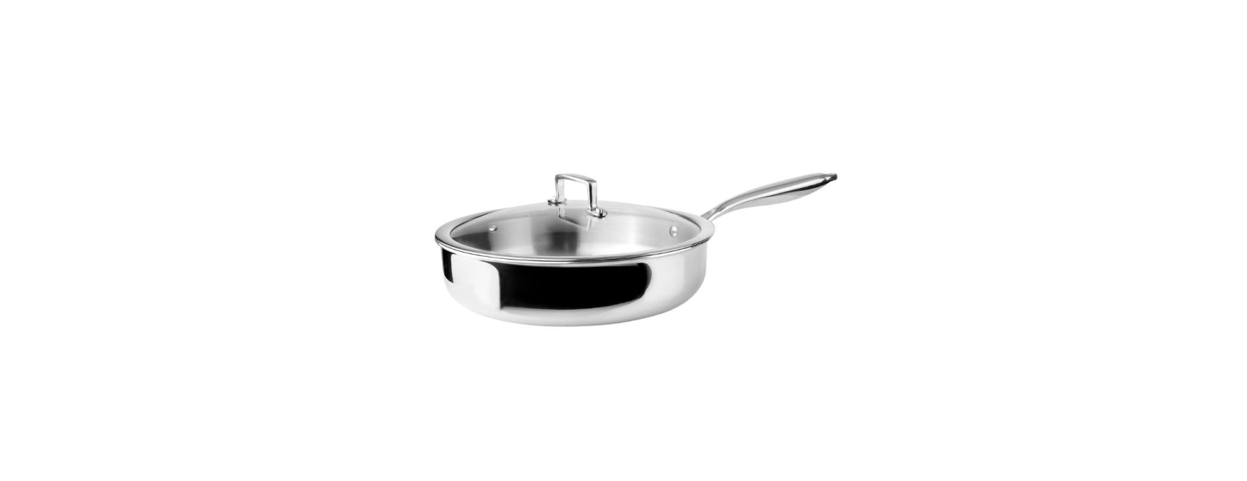 Sauteuse inox Triply Natural avec couvercle 28 cm - Ibili