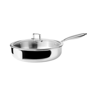 Sauteuse inox Triply Natural avec couvercle 28 cm - Ibili