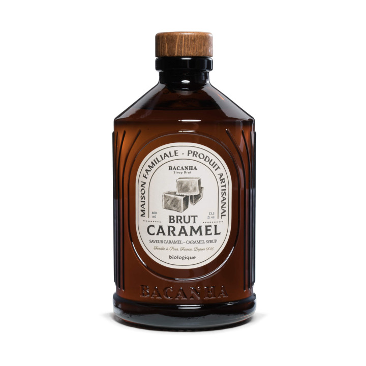Sirop Caramel Bio 400 ml – Brut | Bacanha | Alice Délice