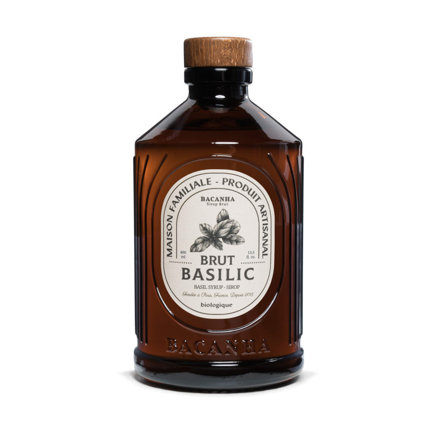 Sirop Basilic Bio Brut Bacanha 400 ml