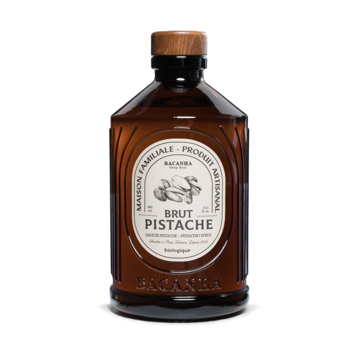 Sirop Pistache bio 400 ml Brut - Bacanha
