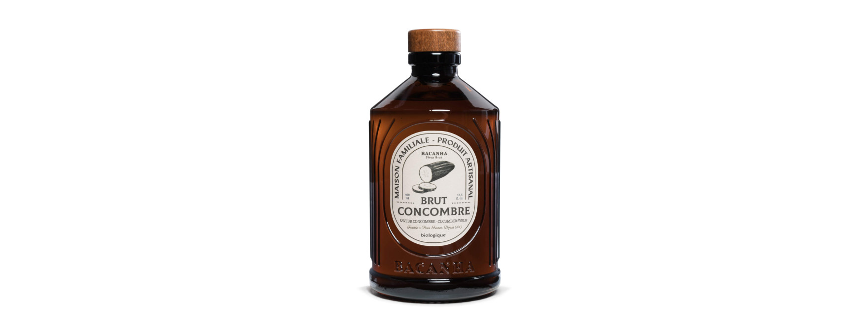 Sirop Concombre bio 400 ml Brut - Bacanha