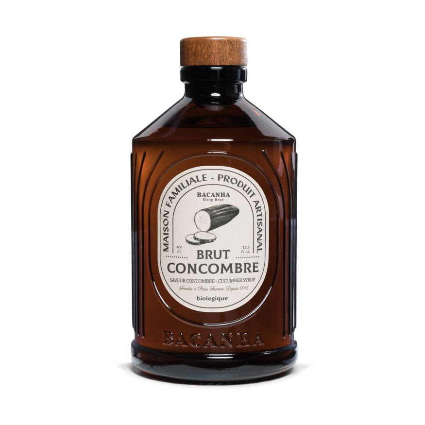 Sirop Concombre bio 400 ml Brut - Bacanha