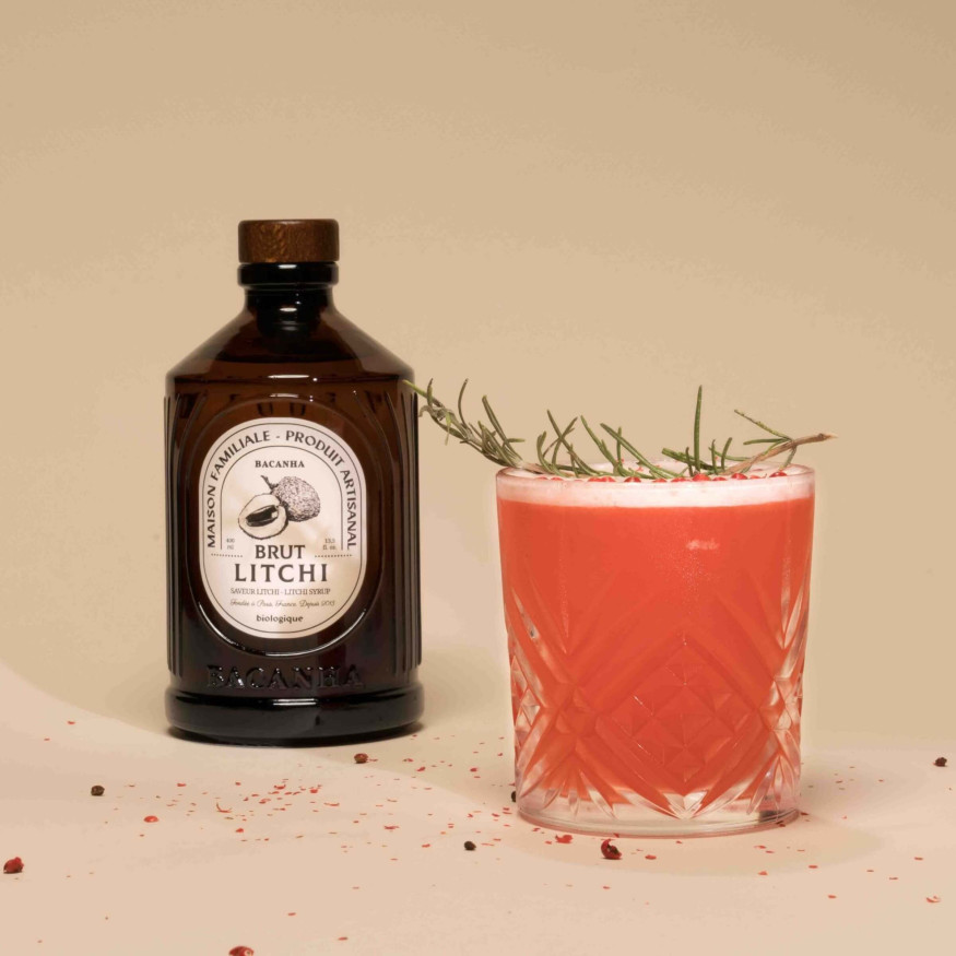 Sirop Litchi Bio Brut Bacanha 400 ml