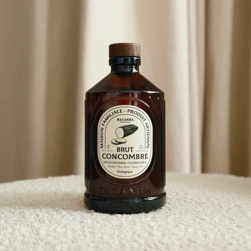 Sirop Concombre bio 400 ml Brut - Bacanha