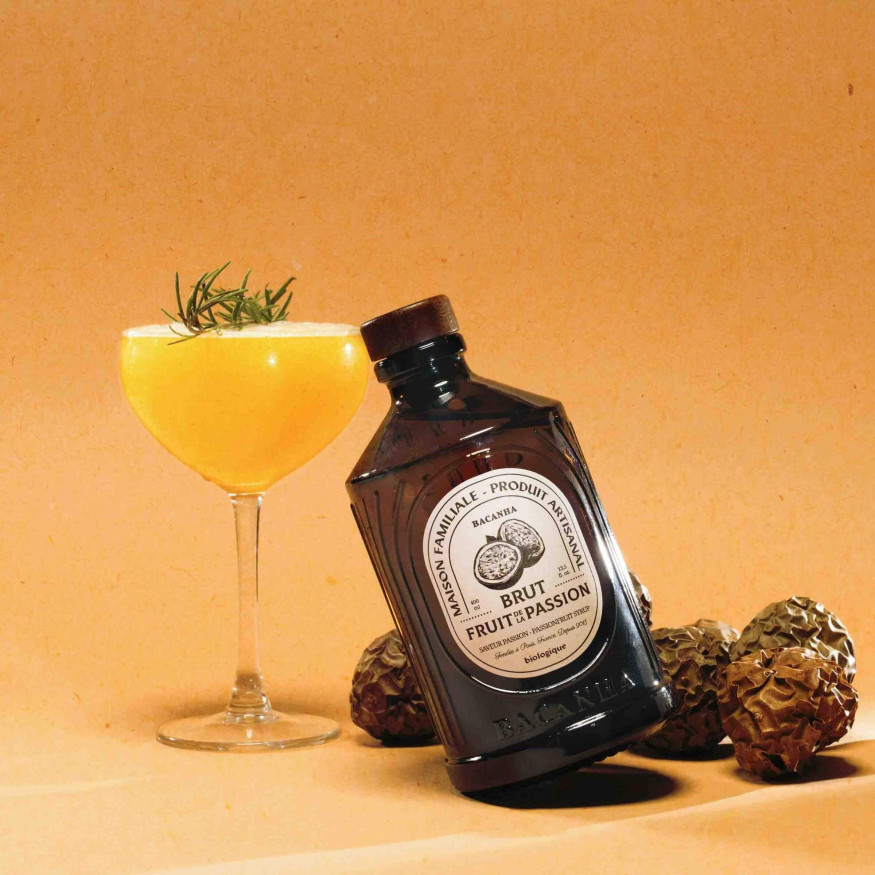 Sirop Fruit de la passion bio 400 ml Brut - Bacanha