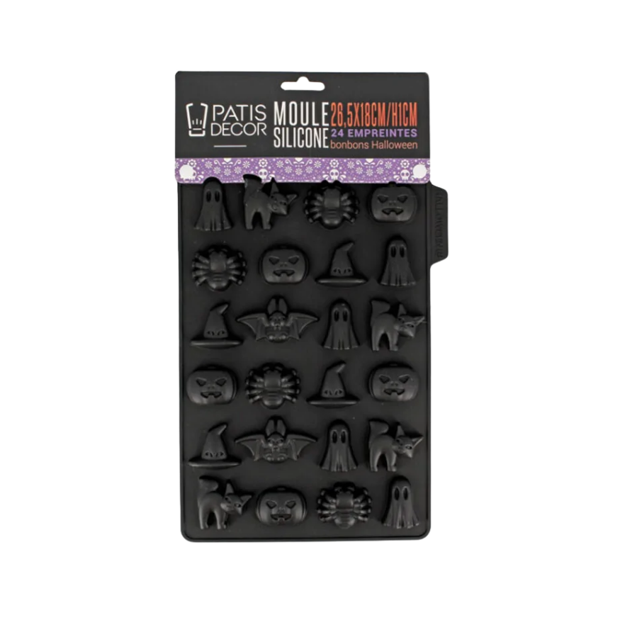 Moule en silicone 24 bonbons d´Halloween - Patisdécor