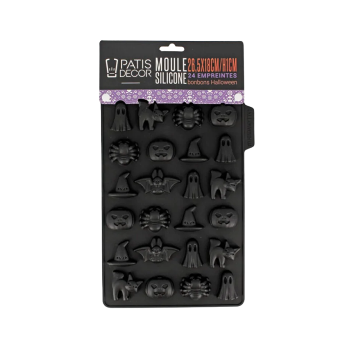 Moule en silicone 24 bonbons d´Halloween - Patisdécor