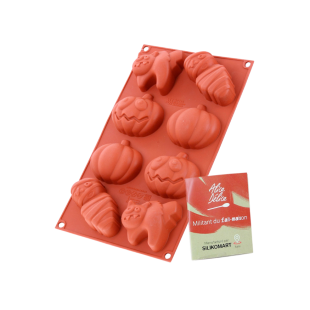 Moule en silicone 8 formes personnages d'Halloween
