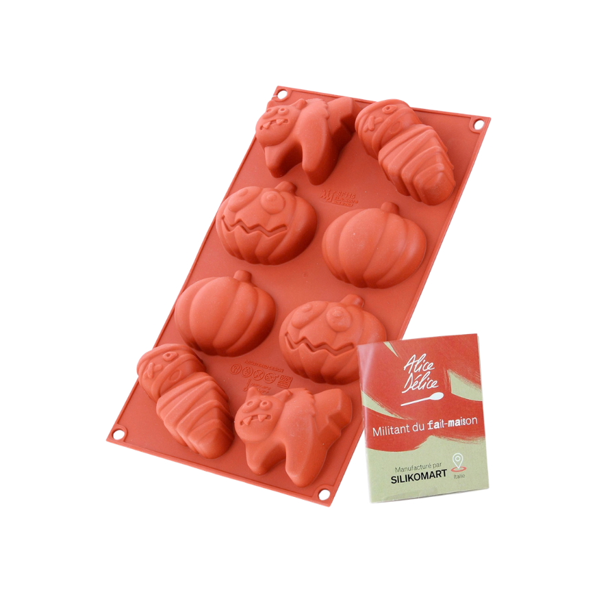 Moule en silicone 8 formes personnages d'Halloween