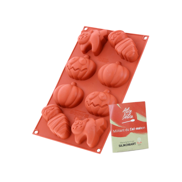 Moule en silicone 8 formes personnages d'Halloween