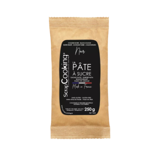 Pâte à sucre noire 250 g – ScrapCooking – Décoration gâteaux