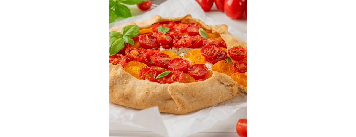 Tarte à la tomate ensoleillée