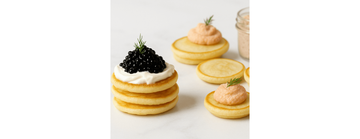Blinis maison & crème citronnée