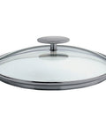 Couvercle en verre 16 cm Platine - Cristel
