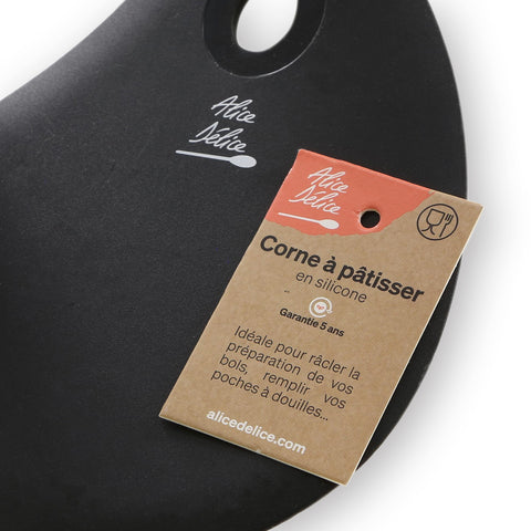 Corne à pâtisser en silicone noir - Alice Délice