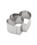 Emporte-pièce en inox double coeur 6.5 cm - Birkmann
