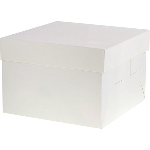 Boîte à gâteaux blanche 20,3 x 20,3 x 20 cm - Patisdécor