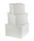 Boîte à gâteaux blanche 25,4 x 25,4 x 20 cm - Patisdécor