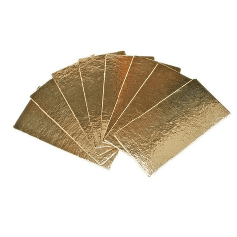 5 supports à gâteaux rect dorés 35 x 10 cm - Patisdecor