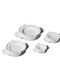 Lot de 4 moules à chaussons en plastique blanc 6. 8. 10 et 1