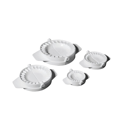 Lot de 4 moules à chaussons en plastique blanc 6. 8. 10 et 1