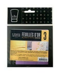 3 feuilles d'or alimentaire 8 x 8 cm - Patisdécor