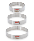 Cercle à mousse en inox 4/6 parts 20 cm - Alice Délice