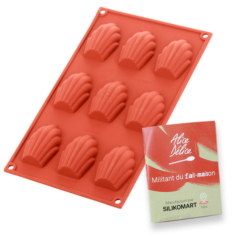 Moule en silicone 9 madeleines - Alice Délice