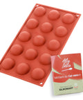 Moule en silicone 15 mini demi-sphères - Alice Délice