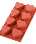 Moule en silicone 8 coeurs - Alice Délice
