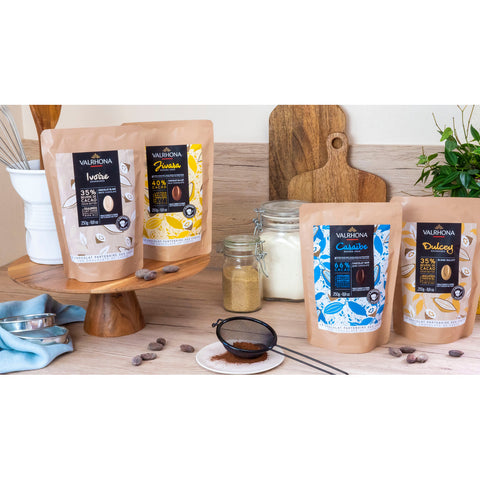 Chocolat à pâtisser blond Dulcey 32% 250 gr - Valrhona