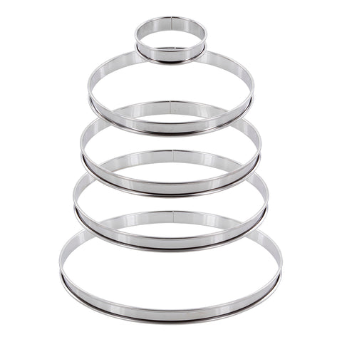 Cercle à tarte en inox 20 cm hauteur 2 cm - Alice Délice