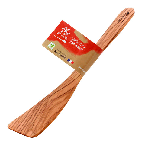 Spatule galbée en bois d'olivier 30 cm - Alice Délice