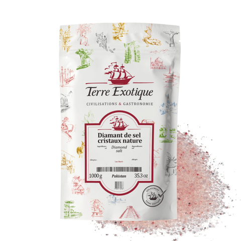 Sel rose en cristaux de l´Himalaya 1 kg - Terre Exotique
