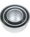 Lot de 3 moules à bords hauts 10, 15 et 20 cm hauteur 7 cm
