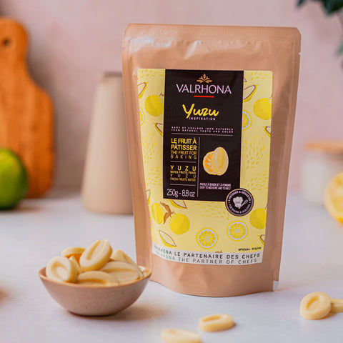 Chocolat à pâtisser inspiration yuzu 250 gr - Valrhona