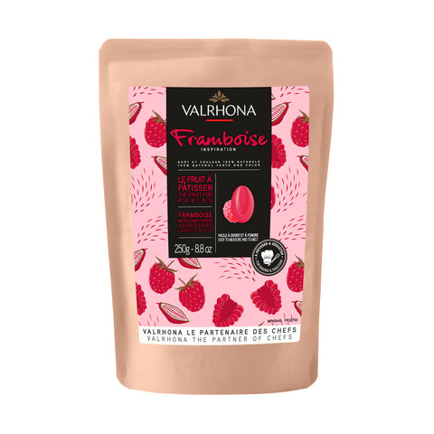 Chocolat à pâtisser inspiration framboise 250 gr - Valrhona
