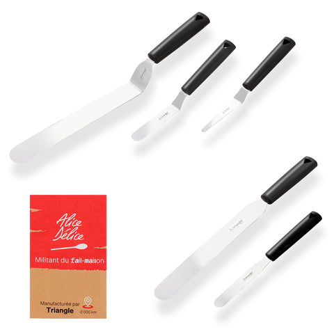 Spatule coudée en inox 9 cm - Alice Délice