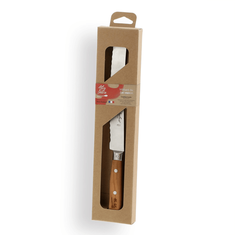 Couteau à pain 20 cm manche bois d´olivier - Alice Délice