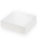 Boîte à gâteaux blanche 18 x 18 x 5 cm - Patisdecor