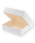 Boîte à gâteaux blanche 20 x 20 x 5 cm - Patisdecor