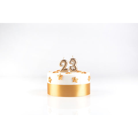 Mini bougie dorée 3 hauteur 4.5 cm