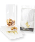 10 sachets confiseur transparent avec clips 11.5 x 19 cm -