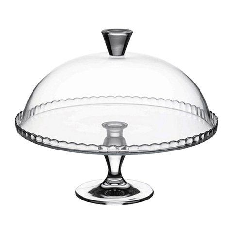 Présentoir à gâteau sur pied avec cloche 32 cm - Pasabahce