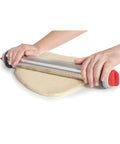 Rouleau à pâtisserie en inox réglable avec 8 anneaux 34 cm
