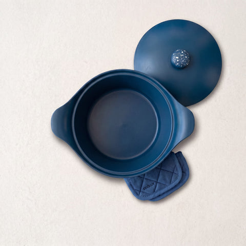 Coffret l'Incroyable Cocotte sans PFAS 28 cm Myrtille - Cookut